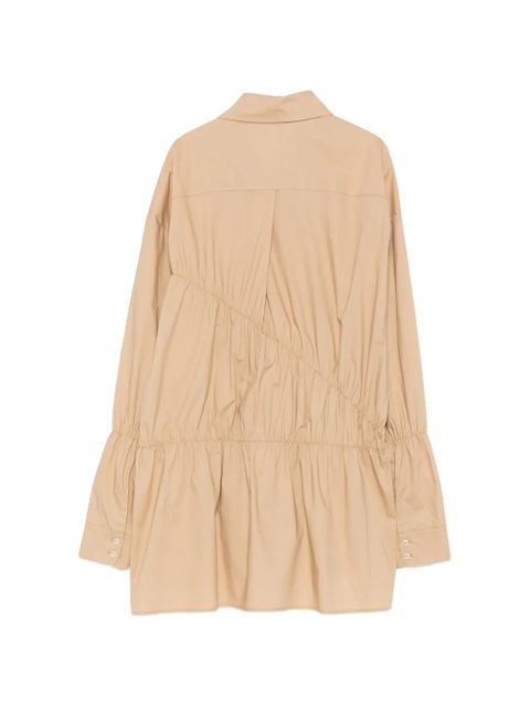 Alysi ruched poplin shirt - Neutrals - zdjęcie produktu nr 2