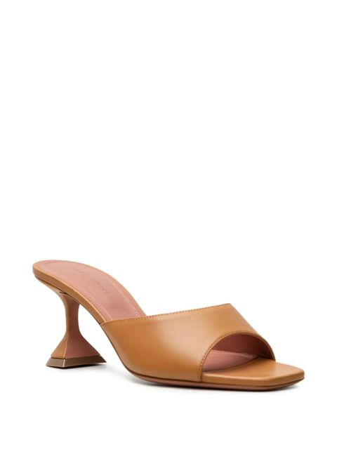 Amina Muaddi Lupita leather mules - Neutrals - zdjęcie produktu nr 2