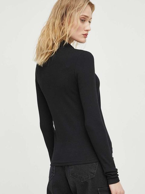 G-Star longsleeve bawełniany kolor czarny