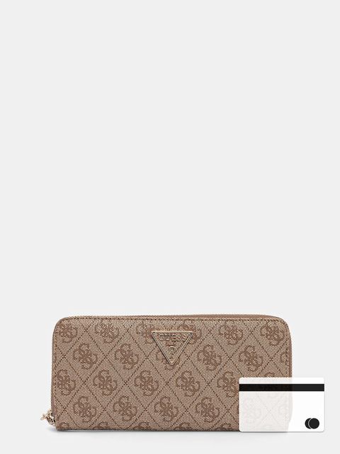 Guess portfel LAUREL damski kolor beżowy SWSG74 59146