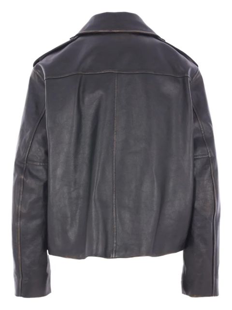 Jil Sander leather jacket - Black - zdjęcie produktu nr 2