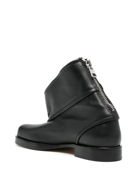JW Anderson leather ankle boots - Black