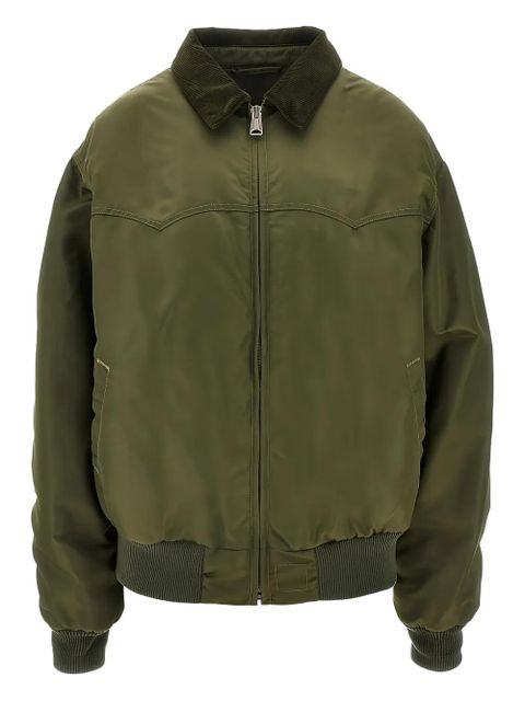 Maison Margiela corduroy collar bomber jacket - Green - zdjęcie produktu nr 1