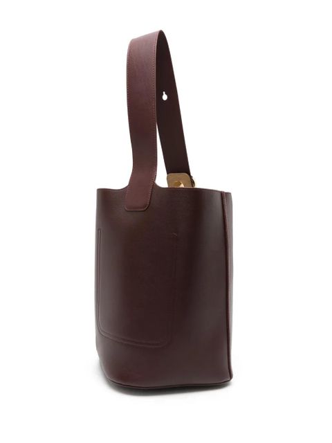 LOEWE Pebble leather bucket bag - Red