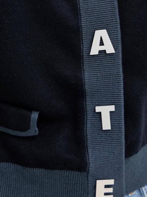 ROTATE BIRGER CHRISTENSEN letter-embellishment cardigan - Blue