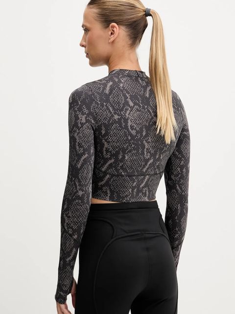 adidas by Stella McCartney longsleeve treningowy TruePurpose kolor brązowy JW4567