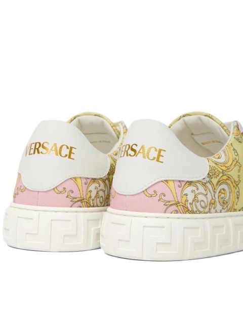 Versace pattern platform sneakers - Yellow