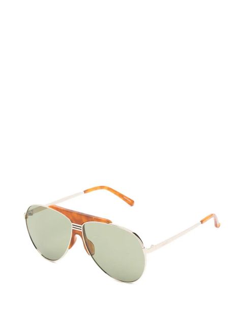 The Attico x Linda Farrow Amelia pilot-frame sunglasses - Gold - zdjęcie produktu nr 2