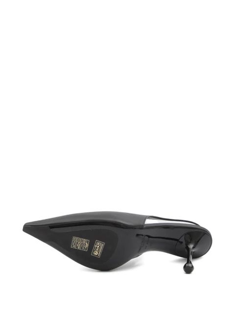 Jimmy Choo 80mm Isa pointed-toe slingback pumps - Black