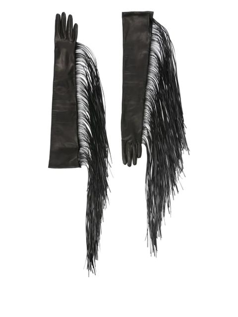 Sportmax fringed gloves - Black - zdjęcie produktu nr 1