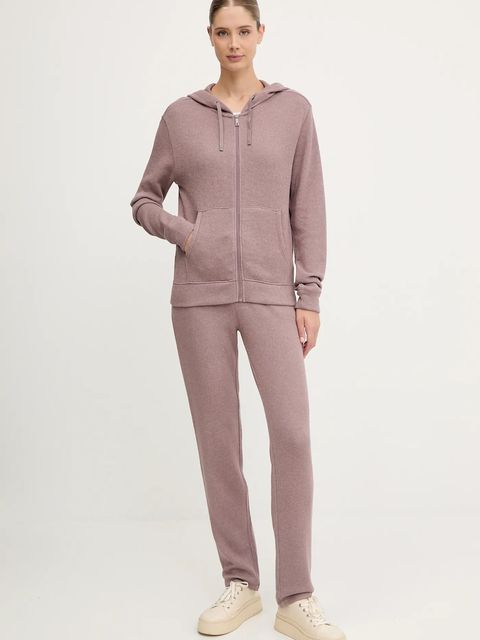 Chantelle bluza damska kolor różowy z kapturem gładka C15WL5 - zdjęcie produktu nr 2