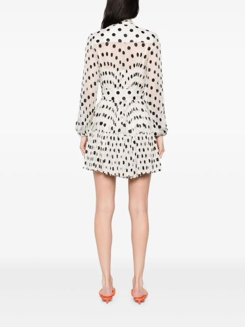 ZIMMERMANN pussy bow mini dress - Neutrals - zdjęcie produktu nr 2