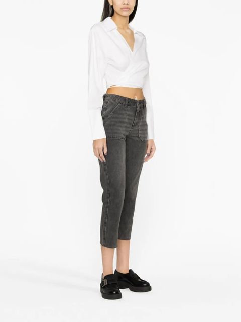 Ba&Sh Elly mid-rise straight-leg jeans - Grey