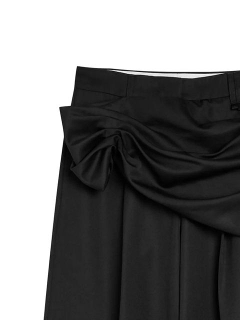 Simone Rocha knot detail palazzo pants - Black - zdjęcie produktu nr 2