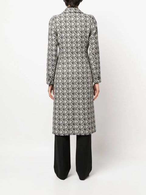 Marine Serre Moon Diamant tailored coat - White