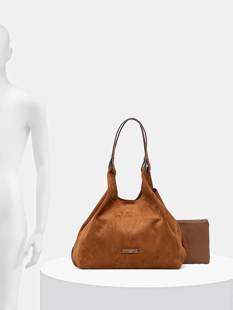 Gianni Chiarini torebka zamszowa DUA kolor brązowy BS.9780.CM-PL
