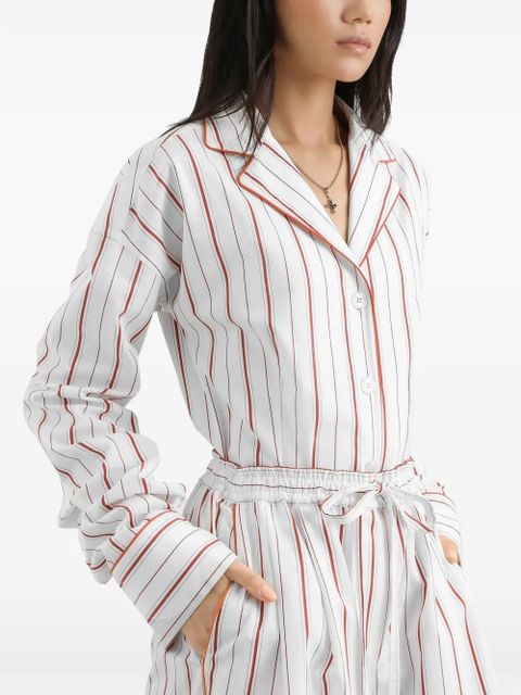 Dolce & Gabbana striped buttoned shirt - White