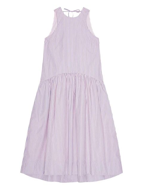 GANNI striped tiered dress - Purple - zdjęcie produktu nr 1