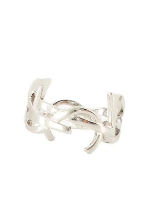Saint Laurent cassandre logo ring - Silver - zdjęcie produktu nr 2