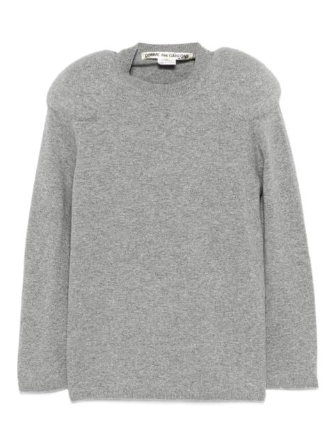 Comme Des Garçons padded-shoulder sweater - Grey - zdjęcie produktu nr 1