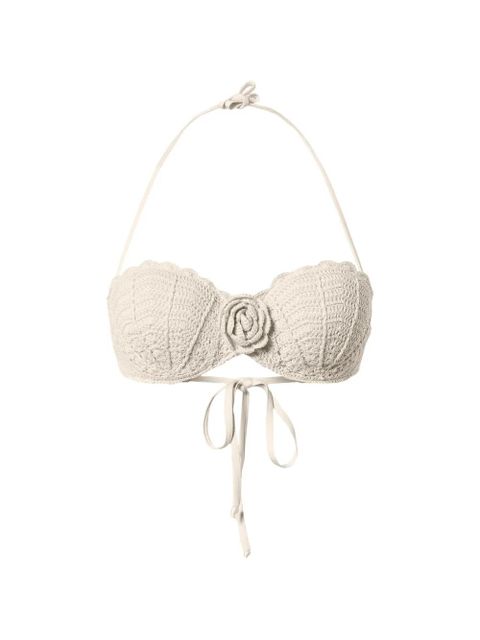 TWINSET knitted flower bikini - Neutrals - zdjęcie produktu nr 1