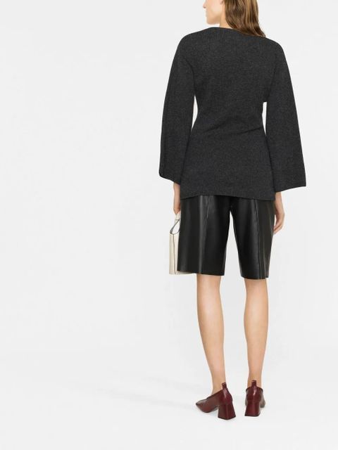 TOTEME round-neck wide-sleeve jumper - Grey