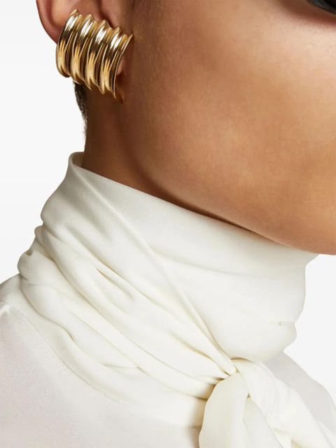 KHAITE Small Julius Panel earrings - Gold - zdjęcie produktu nr 2