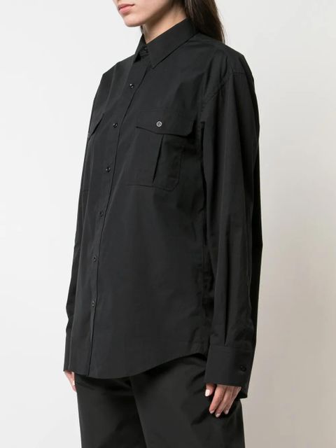 WARDROBE.NYC Release 03 tailored poplin shirt - Black