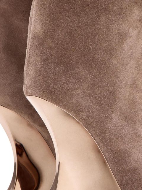Paris Texas heel detail boots - Brown