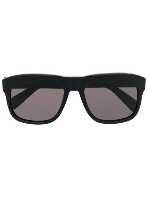 Saint Laurent Eyewear square-frame tinted sunglasses - Black - zdjęcie produktu nr 1