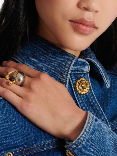 Balmain spherical piercing ring - Silver