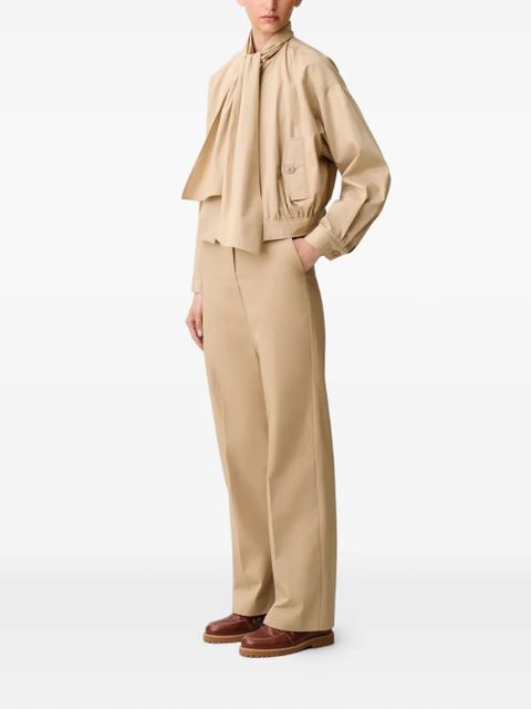 Claudie Pierlot bow -detail jacket - Neutrals