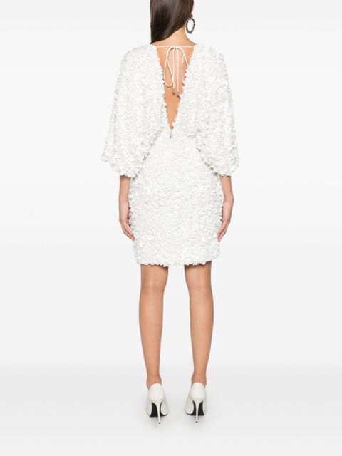 ROTATE BIRGER CHRISTENSEN wide sleeve mini dress - White