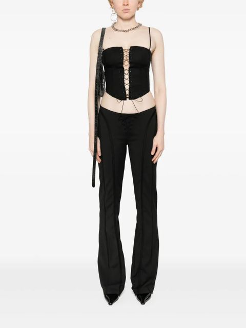 MISBHV Lara lace-up top - Black - zdjęcie produktu nr 2