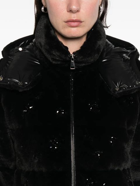 Moncler Andronne hooded embellished jacket - Black