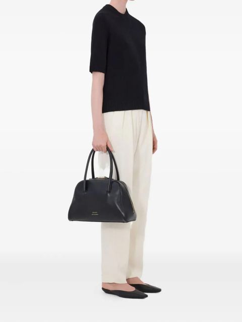 LouLou de Saison Dara short-sleeve ribbed sweater - Black