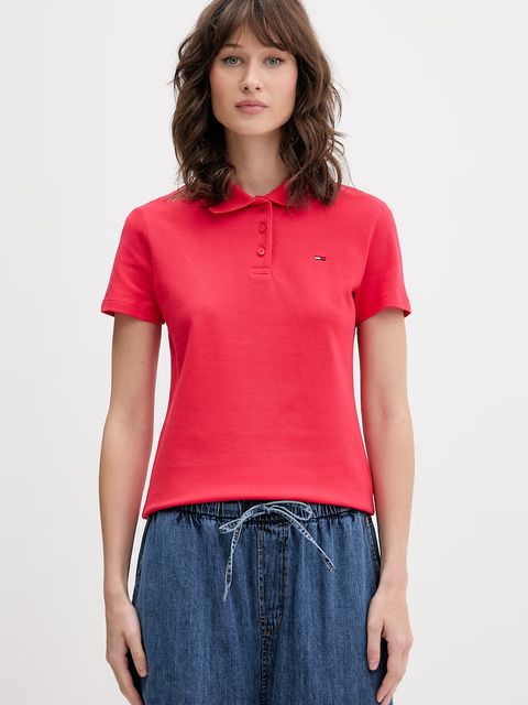 Tommy Jeans polo damskie bawełniane z elastanem - zdjęcie produktu nr 1