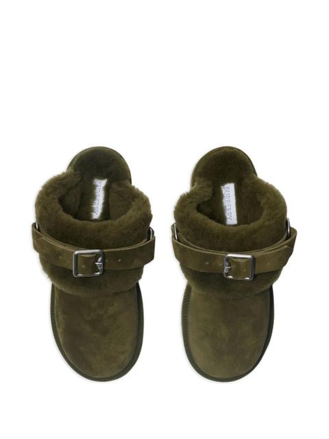 Burberry Chubby calf suede mules - Green - zdjęcie produktu nr 2