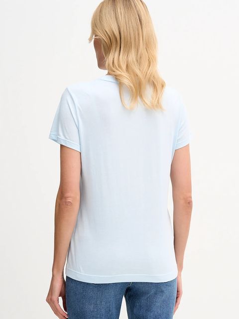 Dkny t-shirt damski kolor niebieski DJ6T1684