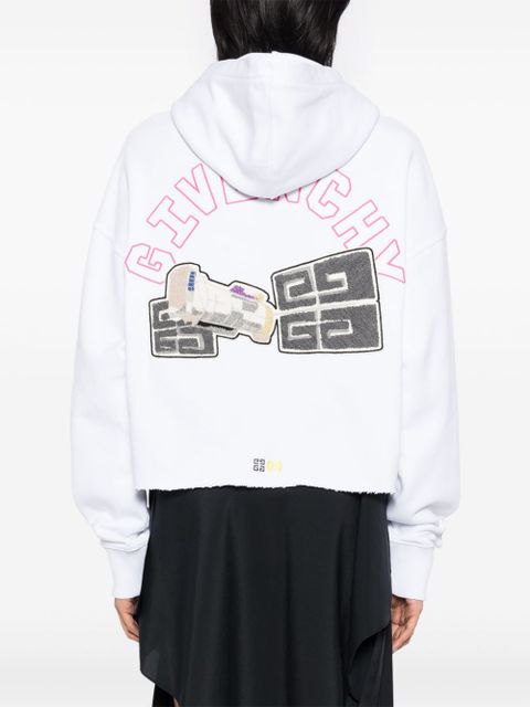 Givenchy appliqué hoodies - White