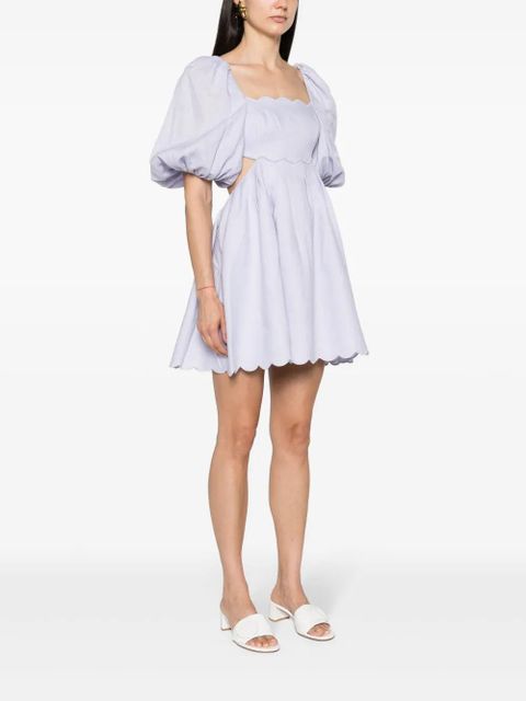 ZIMMERMANN Halliday linen minidress - Purple
