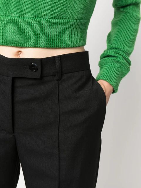 Acne Studios mid-rise flared trousers - Black