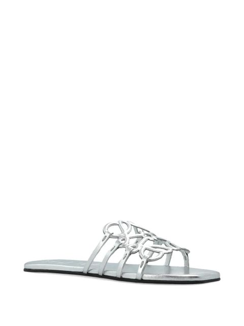 LOEWE cut-out detail sandals - Silver - zdjęcie produktu nr 2