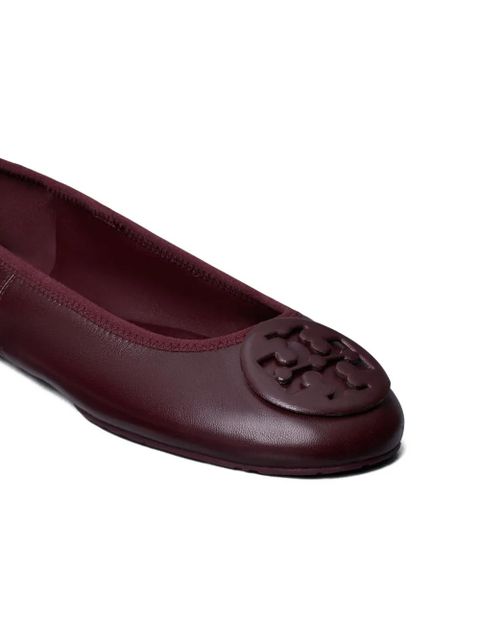 Tory Burch Reva Travel logo-embellished ballet flats - Red - zdjęcie produktu nr 2
