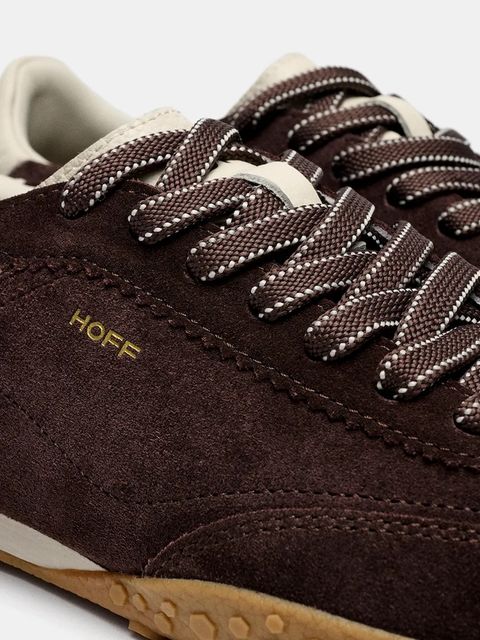 Hoff sneakersy zamszowe BRIDGE damskie kolor brązowy 22561026