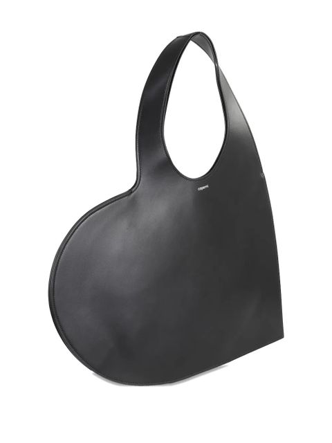 Coperni heart-shaped leather clutch bag - Black