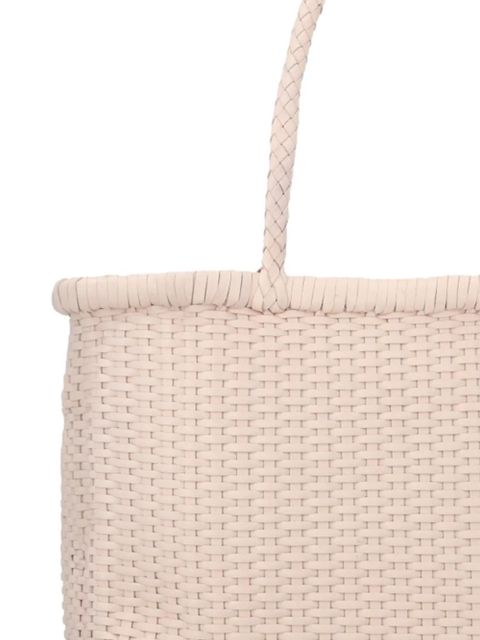 DRAGON DIFFUSION big B Weave leather shoulder bag - Neutrals - zdjęcie produktu nr 2