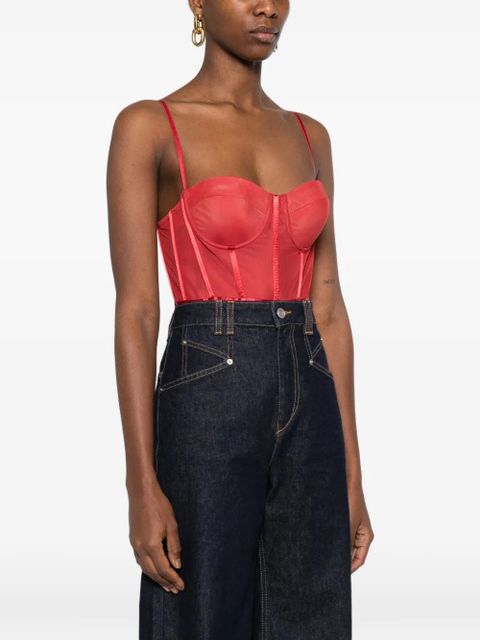 ZIMMERMANN Rebellion corset bodysuit - Red