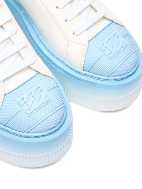 Casadei Nexus platform lace-up trainers - White