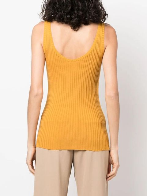 Chloé rib knit tank top - Yellow